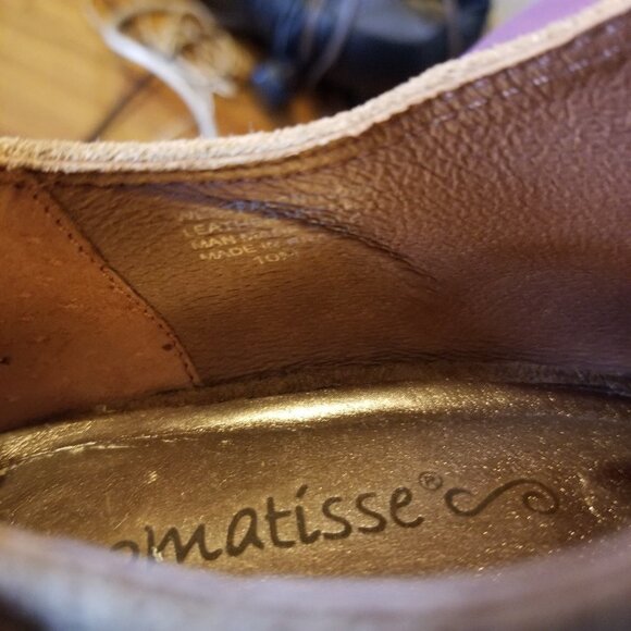 Matisse Brown Suede Stacked Heel Ankle Booties - Picture 8 of 9